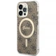 Чохол із зарядним пристроєм Guess 4G Print + Charger Set для iPhone 13 Pro Brown with MagSafe (GUBPP13LH4EACSW) - зображення 2