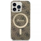 Чохол із зарядним пристроєм Guess 4G Print + Charger Set для iPhone 13 Pro Brown with MagSafe (GUBPP13LH4EACSW) - зображення 3