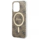 Чохол із зарядним пристроєм Guess 4G Print + Charger Set для iPhone 13 Pro Brown with MagSafe (GUBPP13LH4EACSW) - зображення 6