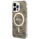 Чохол Guess 4G для iPhone 13 Pro Brown with MagSafe (GUHMP13LH4STW) - зображення 1