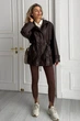 Парка Jadone Fashion Кора ONE SIZE шоколад - изображение 2