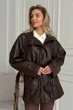 Парка Jadone Fashion Кора ONE SIZE шоколад - изображение 7