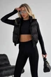 Укорочений Жилет Jadone Fashion Скай XS-S чорний - зображення 1
