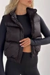 Укорочений Жилет Jadone Fashion Скай XS-S чорний - зображення 6