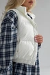 Укорочений Жилет Jadone Fashion Скай M-L молоко - зображення 8
