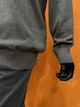 Джемпер мужской тонкий с воротником на молнии большие размеры 3XL темно серый - изображение 8