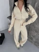 Трикотажный костюм-двойка One size Молочный (1045) - изображение 9