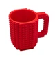 Кухоль-конструктор Build-On Brick Mug для напоїв оригінальний подарунок 350 мл Червоний - зображення 2