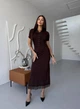 Костюм-двойка с кружевом One size Коричневый (5010) - изображение 1