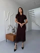 Костюм-двойка с кружевом One size Коричневый (5010) - изображение 2