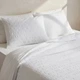 Komplet pościeli Homla Reya Poszewka na kołdrę 220 x 200 cm + 2 poszewki na poduszki 50 x 60 cm z mikrofibry z dekoracyjną teksturą biały (5906496767418) - obraz 3