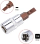 Головка 1/4" з насадкою Slotted SL4 Forsage F-3233204 Premium - зображення 3