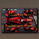 Спортивна картина з болідом Formula 1 - Декор для кімнати підлітка та лаунж-зони - 100х150 см - изображение 1