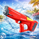 Электрический водяной автомат «Акула» с аккумулятором, красный Shark Electric Water Gun (21-31) - изображение 1