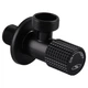 Кран кутовий кераміка SOLOMON EXCLUSIVE 1/2″X3/4″ 989 BB (BLACK/BLACK) ( 1шт.) - зображення 4