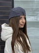 Женская кепка-хулиганка конголка кепка вельветовая темно-серая - изображение 3