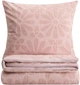 Komplet pościeli Homla Silva Poszewka na pościel 160 x 200 cm + 2 poszewki na poduszki 70x80 cm z mikrofibry z przeszyciami w kwiatki różowa (5906496767845) - obraz 6