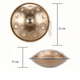 Золотой хэндпан (handpan) D Minor 10 нот 55 см с мандалами - изображение 4