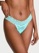 Трусики стрінги Victoria's Secret The Lacie Lace Thong Panty S Бірюзовий (27223491) - изображение 1
