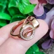 Кольцо Xuping Jewelry размеры:17 медзолото позолота 18К 8294 - изображение 2
