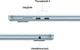 Ноутбук Apple MacBook Air 15.3" M5 24/1TB 2026 (MDVU4UA/A) Sky Blue - изображение 6