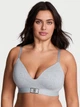 Бюстгальтер Victoria's Secret (2628879618969) Shine Patch Lightly Lined Wireless Bra 80B сірий - зображення 1