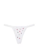 Жіночі трусики Victoria's Secret (22987986681) Lace-Trim Cotton V-String XS білі - зображення 3