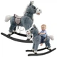 Конячка-качалка LeanToys з ніжками та сідлом 74 см сіра, 15565 (5905679071090) - зображення 2