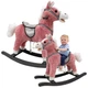 Конячка-качалка LeanToys з ніжками та сідлом 74 см рожева, 15564 (5905679071083) - зображення 2