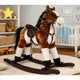 Конячка-качалка LeanToys з рухомим ротом і хвостом 74 см темно-коричнева, 2251 (5905884454947) - зображення 9