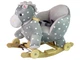 Конячка-качалка 2 в 1 LeanToys сіра в горошок, 15632 (5905679071694) - зображення 1