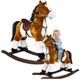 Конячка-качалка LeanToys з рухомим ротом і хвостом 74 см світло-коричнева, 2254 (5902808151715) - зображення 7