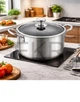 Каструля 7.5л нержавіюча професійна з кришкою 26х14.5см Edenberg EB-17056 - изображение 3