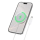 Бездротовий зарядний пристрій HOCO CW63 Fast Qi2 magnetic wireless fast charger white - зображення 2