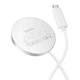 Бездротовий зарядний пристрій HOCO CW63 Fast Qi2 magnetic wireless fast charger white - зображення 3