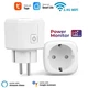 Розумна WiFi розетка 16А Smart Life Head з таймером для дистанційного керування розеткою через інтернет та обліку витрати енергії туя - зображення 1