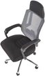 Fotel biurowy Halmar Freeman z podnożkiem Czarny-Popielaty (5905248115965) - obraz 7