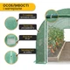 Садова теплиця парник із москітною сіткою 24м2 8х3х2 м LEOBRO Garden Green Mosquito Door LB-G125-GRN, зелена - зображення 4