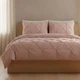 Komplet pościeli Homla Aurea Poszewka na pościel 160 x 200 cm + 2 poszewki na poduszki 50x60 cm z perkal z dekoracyjnym pikowaniem różowy (5906496768798) - obraz 2