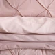 Komplet pościeli Homla Aurea Poszewka na pościel 160 x 200 cm + 2 poszewki na poduszki 50x60 cm z perkal z dekoracyjnym pikowaniem różowy (5906496768798) - obraz 5