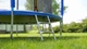 Батут із внутрішньою захисною сіткою та сходами 252 см LEOBRO Premium 8FT BLUE до 100 кг, пружинний, стійкий до УФ та вологи - зображення 11