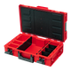 Набор из 3 ящиков для хранения инструментов Qbrick System ONE SET TECHNIK RED 2.0 с платформой на колесиках - изображение 2