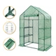 Стеллаж-теплица на 4 полки 130 г/м² LEOBRO LB-G121 Green 143x73x195 см, с защитой от ультрафиолета, из ПВХ, зеленая - изображение 2