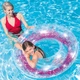 Круг надувной с блестками Intex Glitter Pool Tube от 9 лет, диаметр 107 см - изображение 1