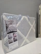Турецкое муслиновое покрывало Zeron Exclusive Muslin Ромб 230х250 Евро Светло-серый Хлопок 100% - изображение 2