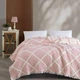 Турецьке муслінове покривало Zeron Exclusive Muslin Ромб 230х250 Євро Пудра Бавовна 100% - зображення 1