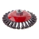 Щітка конусна 125 мм, для КШМ, М14 (пучки крученого дроту) INTERTOOL BT-4125 - изображение 1