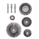 Набір щіток дротяних для дриля 5 од., 1/4" INTERTOOL BT-0500 - изображение 1