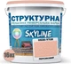 Краска цветная структурная SkyLine 0530-Y70R 16 кг Персиковый (4821044021303) - изображение 2