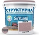 Краска цветная структурная SkyLine 3020-R 16 кг Пудровый (4821044021822) - изображение 2